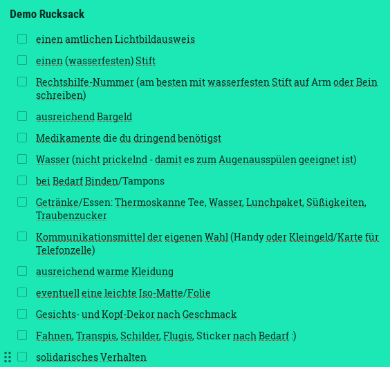 Demo-Rucksack